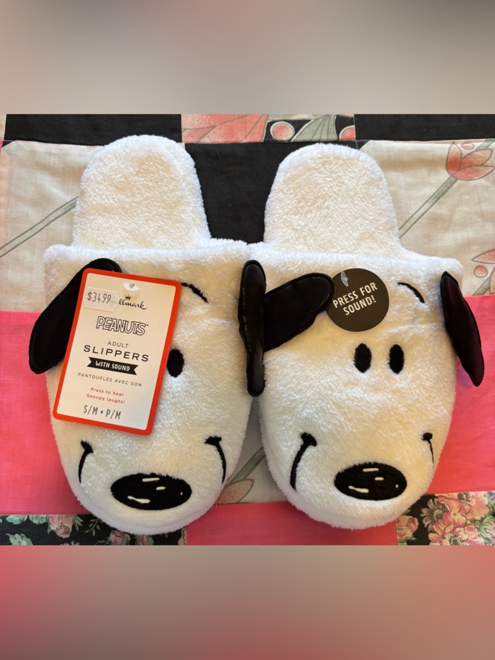 Peanuts Snoopy Plush Slippers